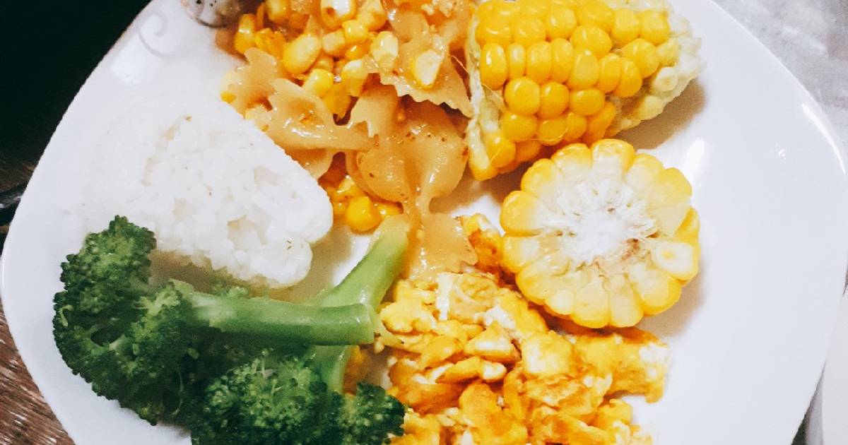 Nui nơ xào ngô ngọt cho bé