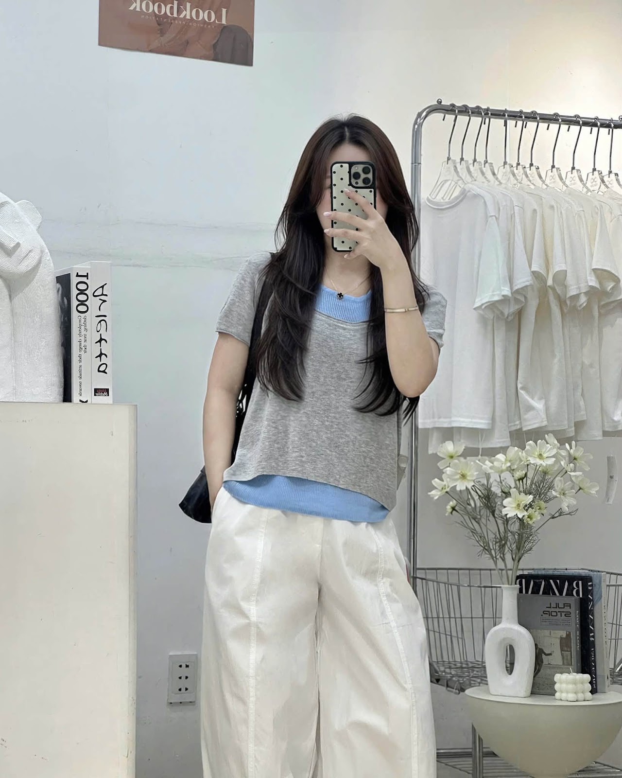 Áo len mix áo ba lỗ XONXEN SHOP 80767