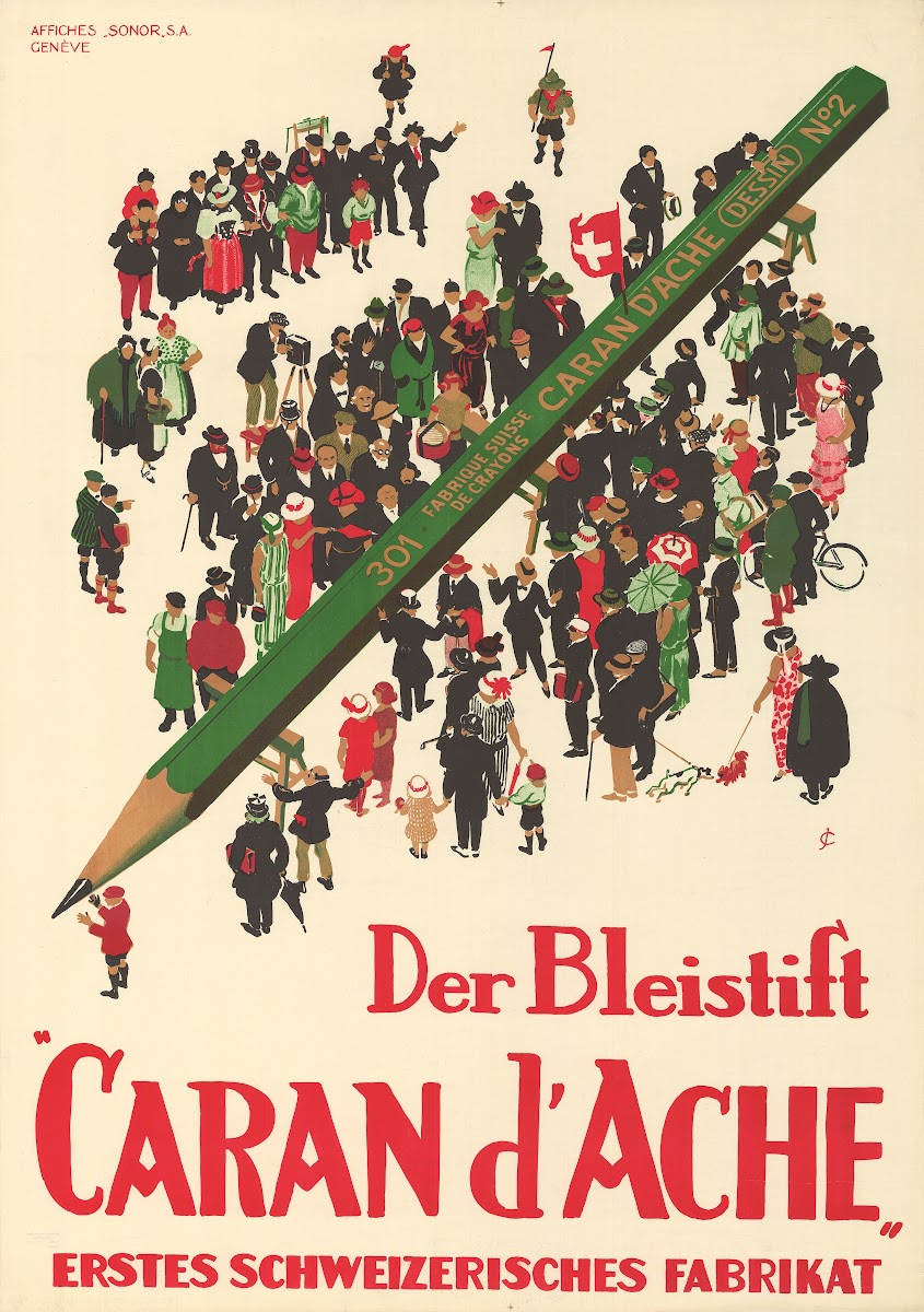 Der Bleistift Caran DAche  Erstes Schweizerisches Fabrikat 1935