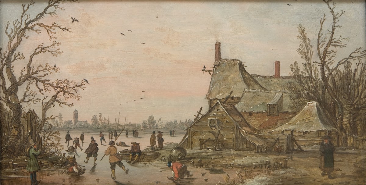 Winter Scene at a Farm 1622   1626