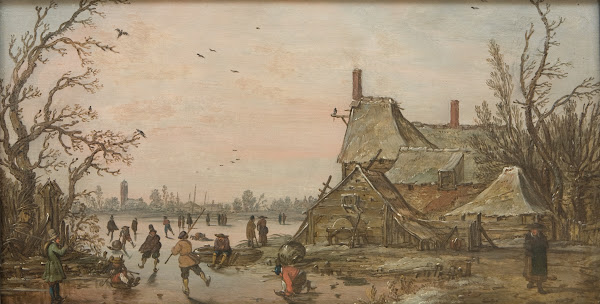 Winter Scene at a Farm 1622   1626