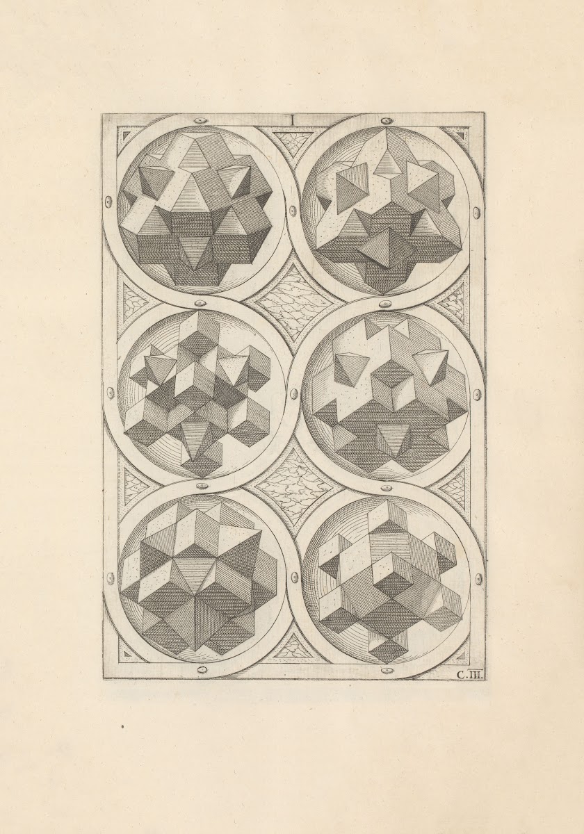 Perspectiva Corporum Regularium Perspective of regular solids Pl14 1568