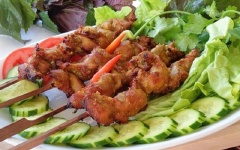 Mề gà chín, lấy ra dùng nóng.