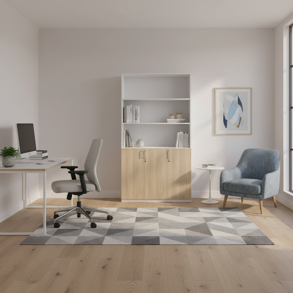RADAR Color Full Height Three-Lower Door and Top Open Storage Cabinet