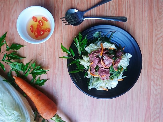 Salad Rau Càng Cua Trộn Cải Thảo