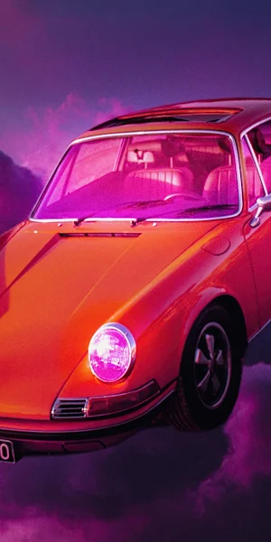 Porsche Clouds Journey 4K Wallpaper Background