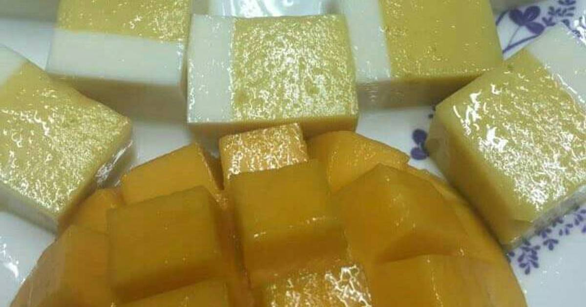 Rau câu xoài sữa chua (thạch xoài sữa chua)