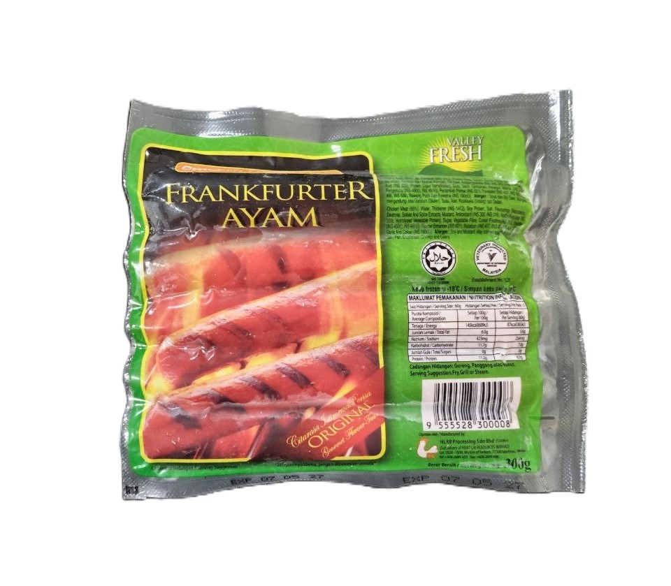 Valley Fresh Chicken Frankfurter (Original) 300G