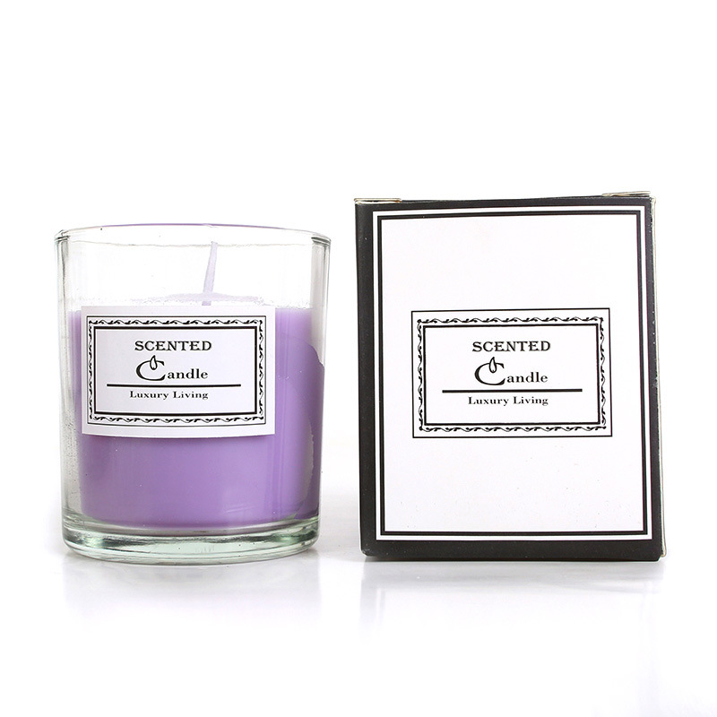 Soy wax scented candle, cylinder