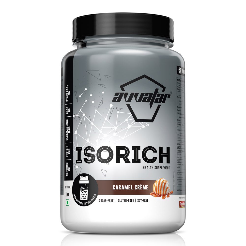 Avvatar Isorich Protein Caramel Crème Flavour, 1 Kg