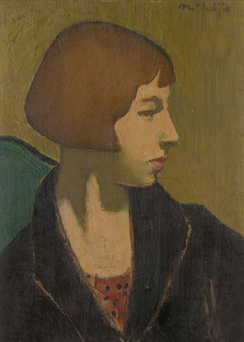 Woman in black jacket circa 1917