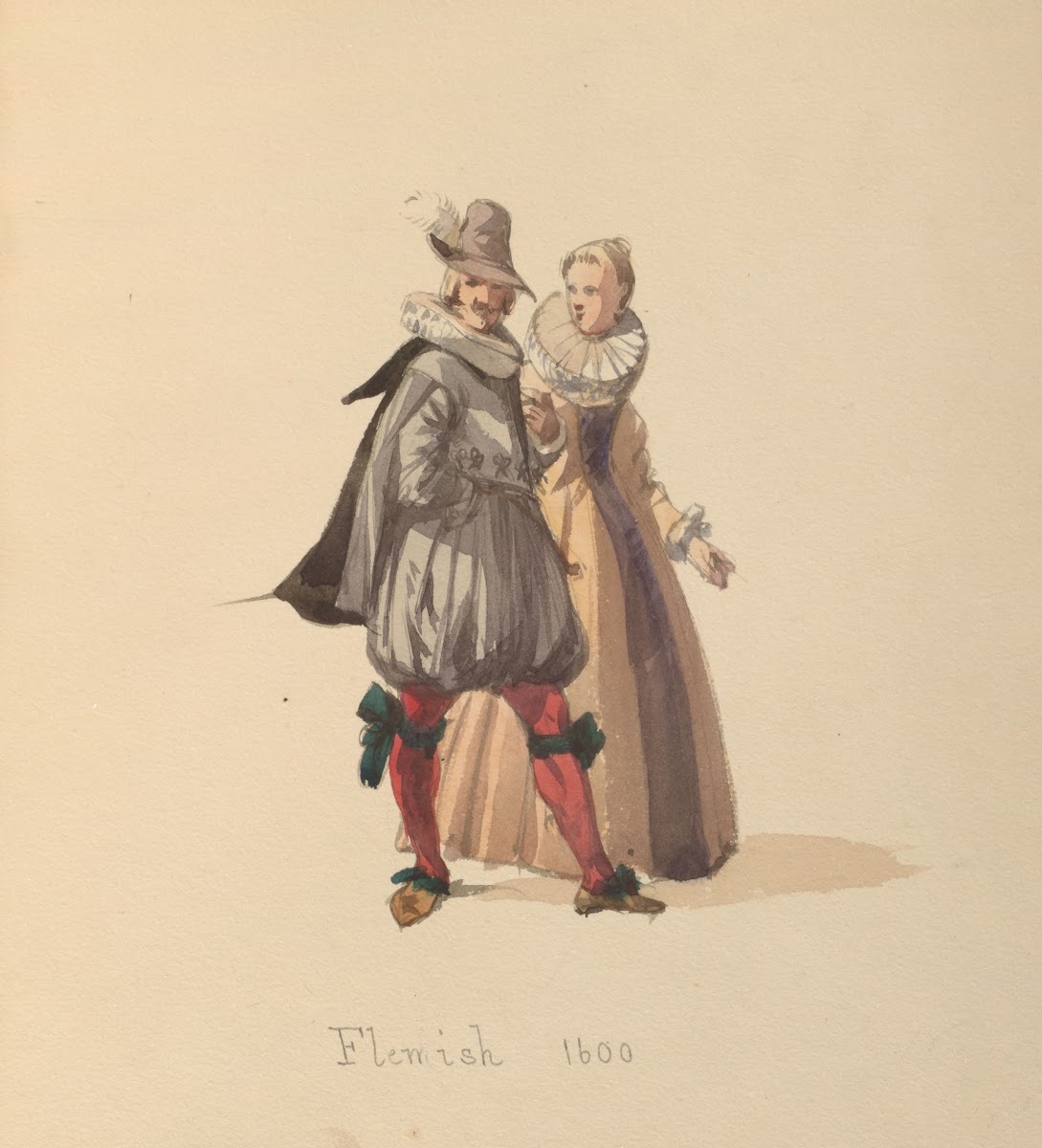 Sketches of costume Pl058 1842