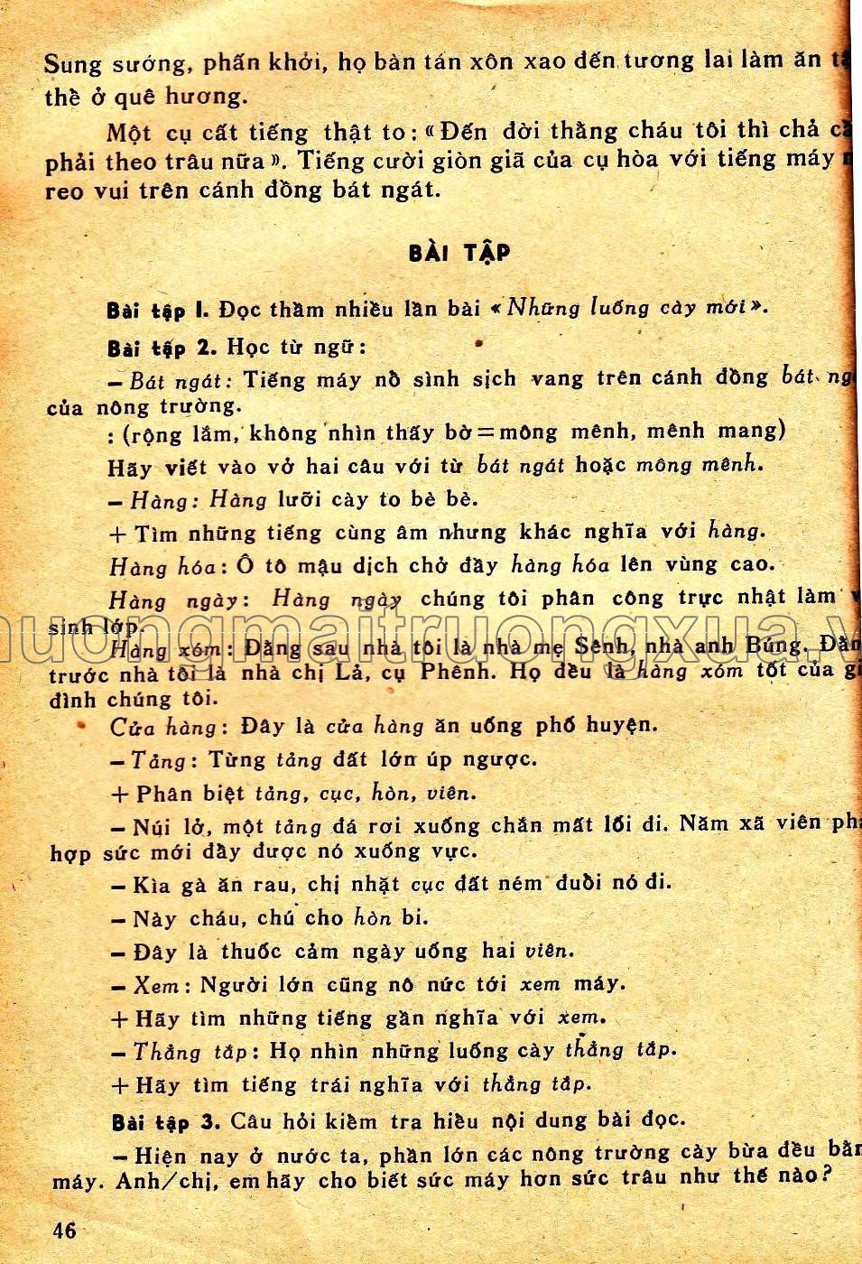 Sách học tiếng Việt ( tập 3 - 1978) - Trang 201
