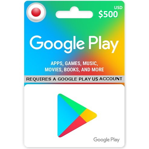 $500 google play gift card - usa