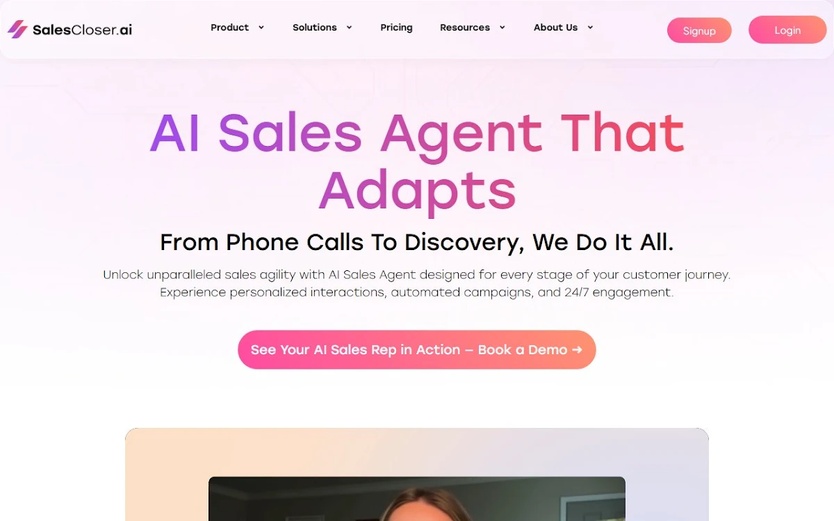 Captura de SalesCloser.ai