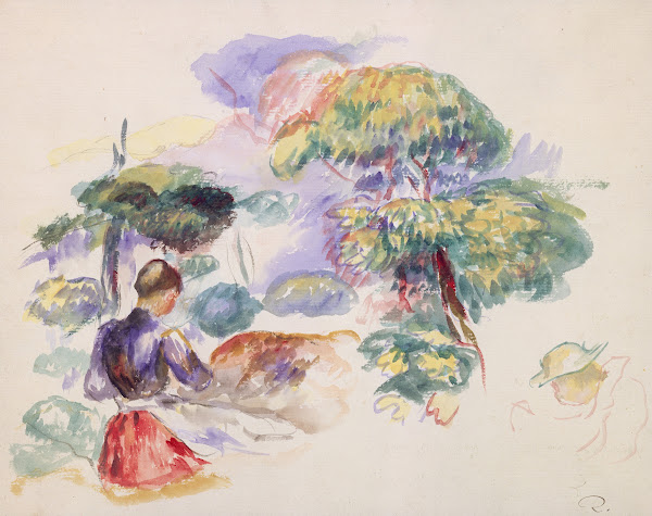 Landscape with a Girl ca 1890