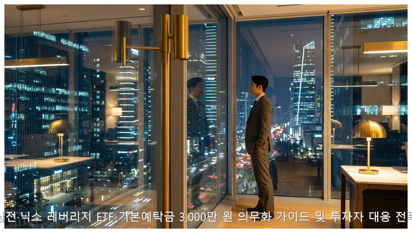 삼전·닉스 레버리지 ETF 기본예탁금 3,000만 원 의무화 가이드 및 투자자 대응 전략 핵심 안내 및 분석 인포그래픽 (6)