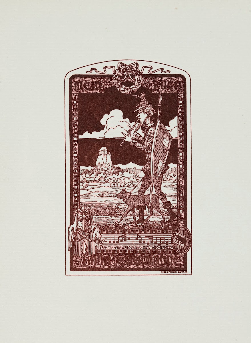 Bookplate Mein Buch Anna Eggimman 1909
