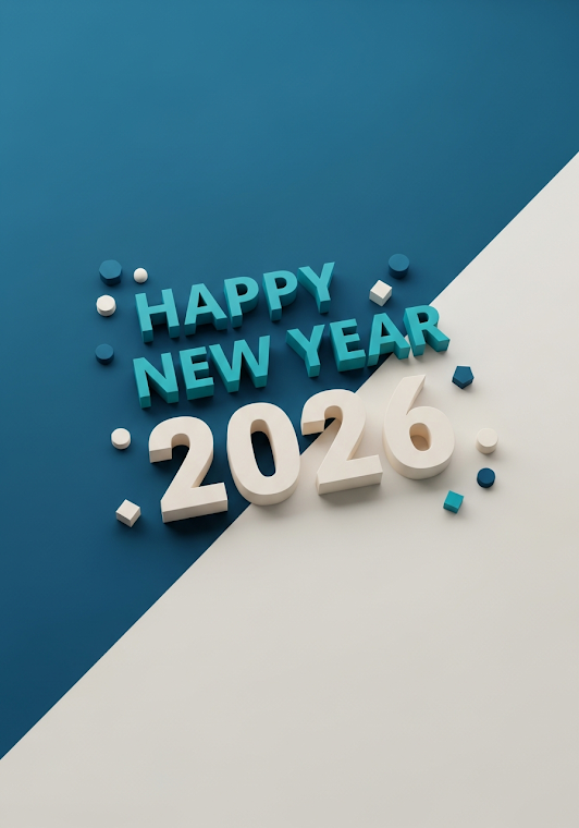 Happy New Year 2026 Abstract