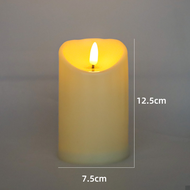 LED Real Wax Look Candle with Flickering Flame