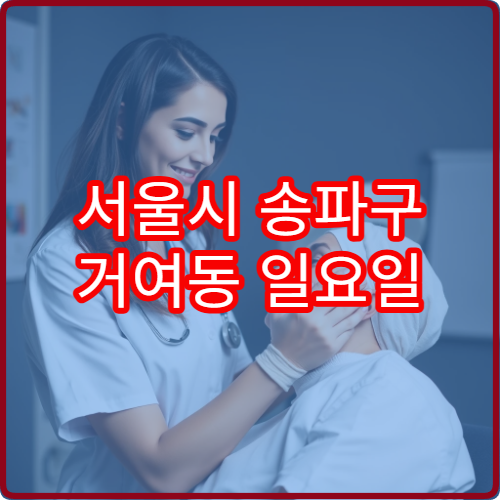 서울시 송파구 거여동 일요일 한의원 진료 주말 한방 치료