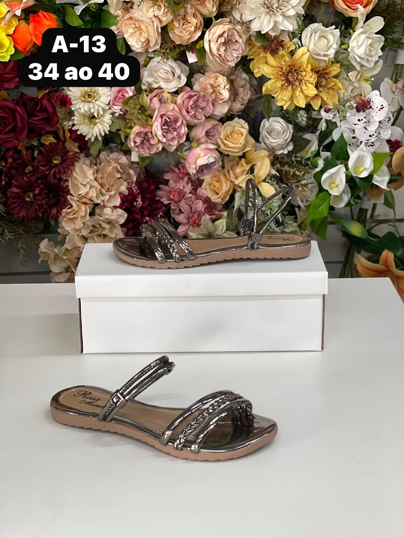 Sandalias y chinelas planas con strass dama