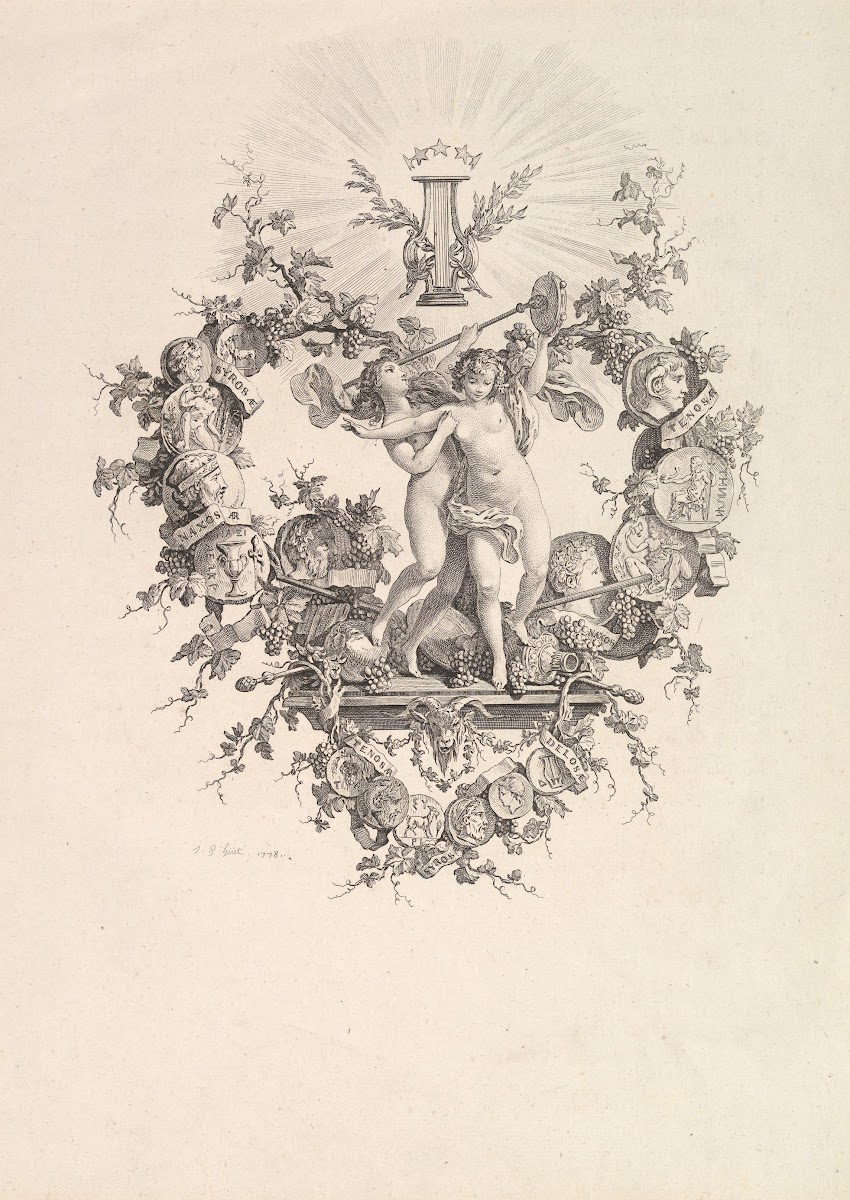 Vignette with Two Nymphs 1778