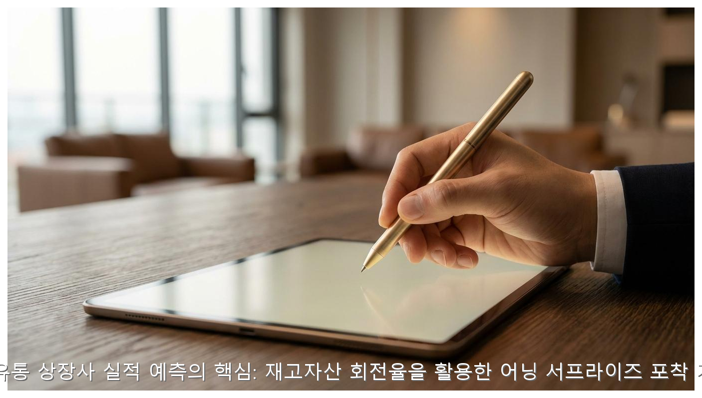 의류·유통 상장사 실적 예측의 핵심: 재고자산 회전율을 활용한 어닝 서프라이즈 포착 가이드 핵심 안내 및 분석 인포그래픽 (3)