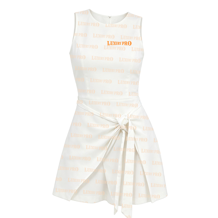 AOP LSM Tie Knot Tennis Skirt with Pockets