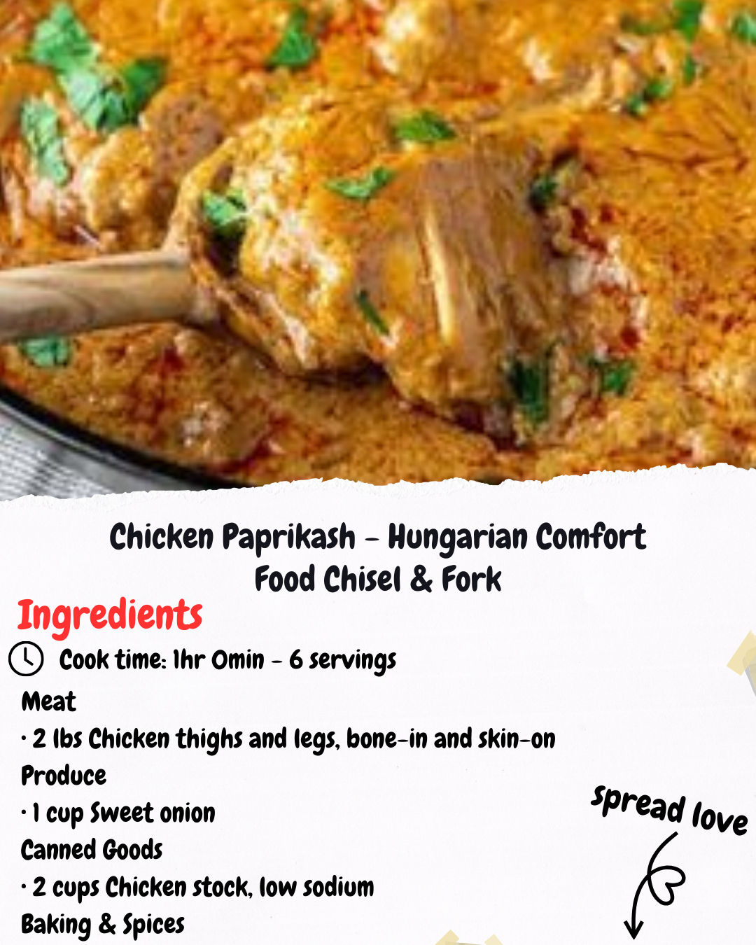Chicken Paprikash - Hungarian Comfort Food Chisel & Fork