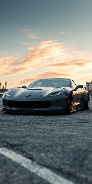 Road, Supercar, Sports Car, Cars, Chevrolet Corvette Zr1 C6 Full HD iPhone Wallpaper Background