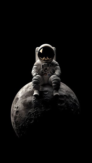 Astronaut Moon Picture