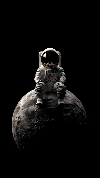 Astronaut Moon Picture