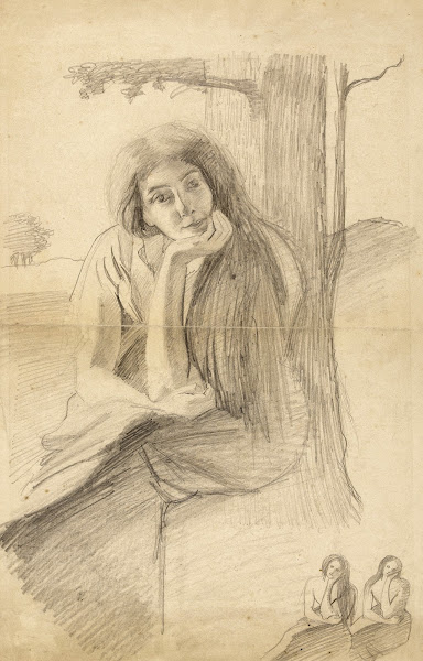 Etude pour Feuilles dAutomne Portrait de Marguerite soeur de lartiste 1898 1899