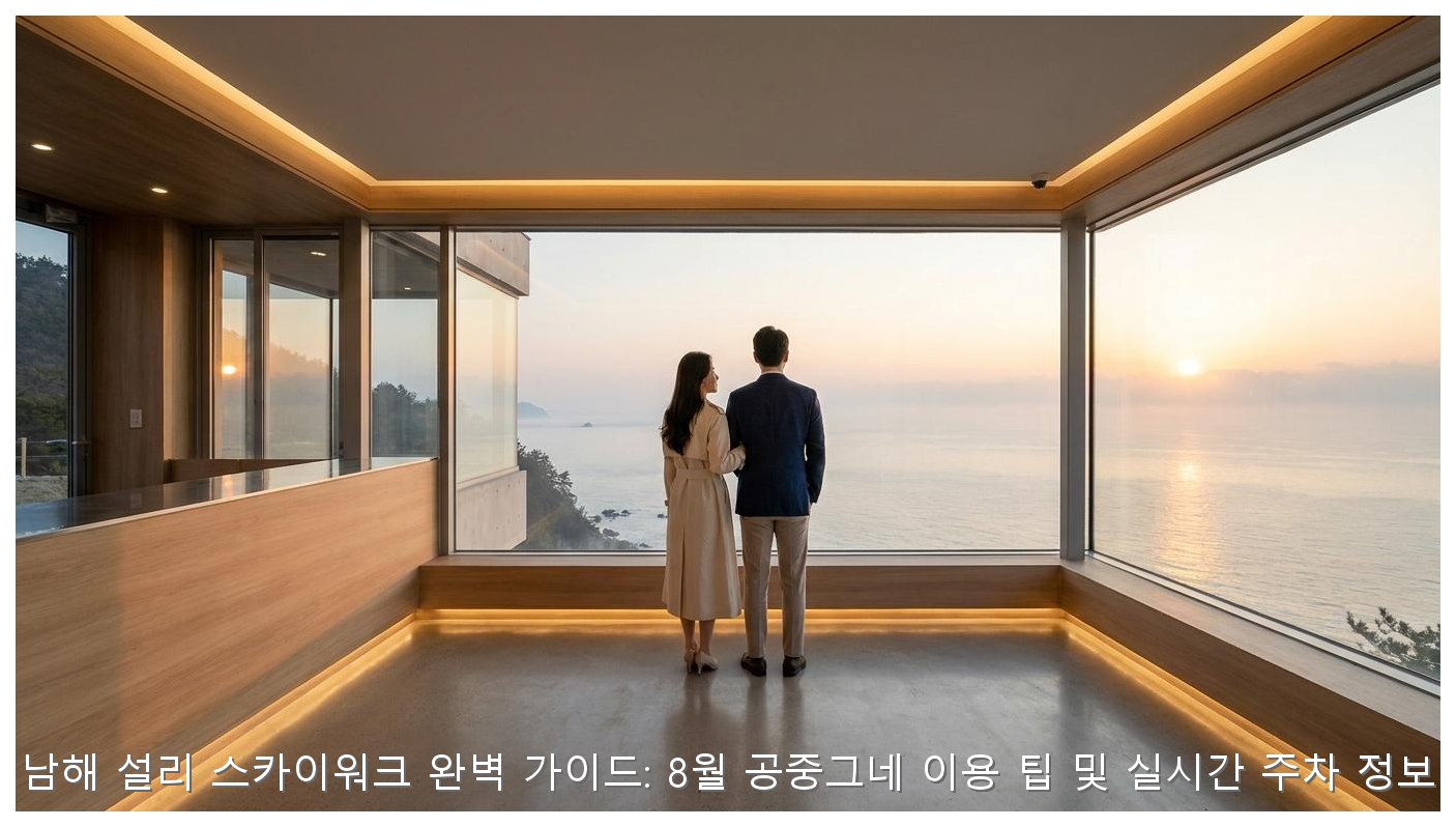 남해 설리 스카이워크 완벽 가이드: 8월 공중그네 이용 팁 및 실시간 주차 정보 핵심 안내 및 분석 인포그래픽 (3)