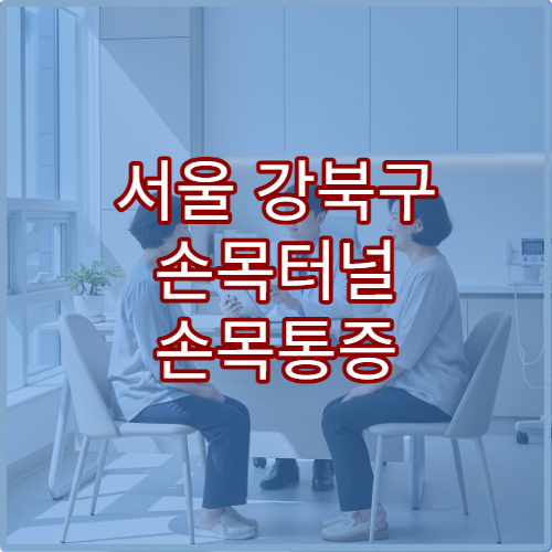 서울 강북구 손목터널 손목통증 정형외과 손외과 수술클리닉