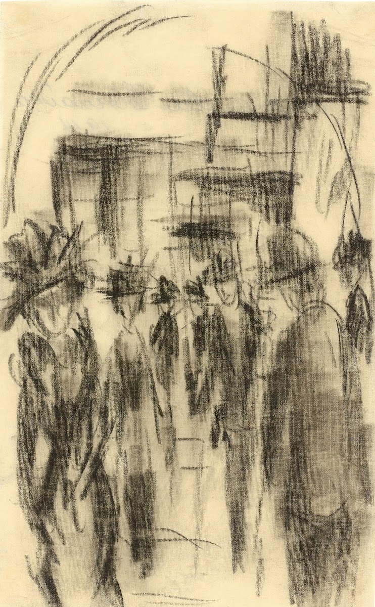 Straßen Passanten 1914