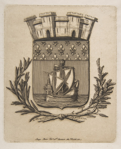 Coat of Arms Symbolizing the City of Paris 1854