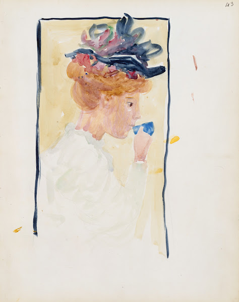 A woman drinking from a cup 18951897