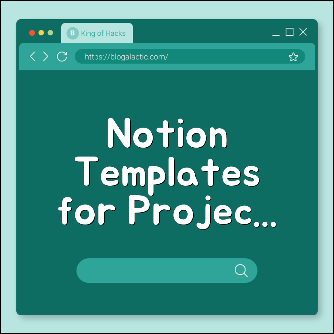 Notion database templates for streamlined project tracking (tasks, dashboard, links)