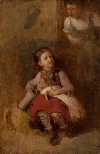 Girl with a doll between 1872 and 1873