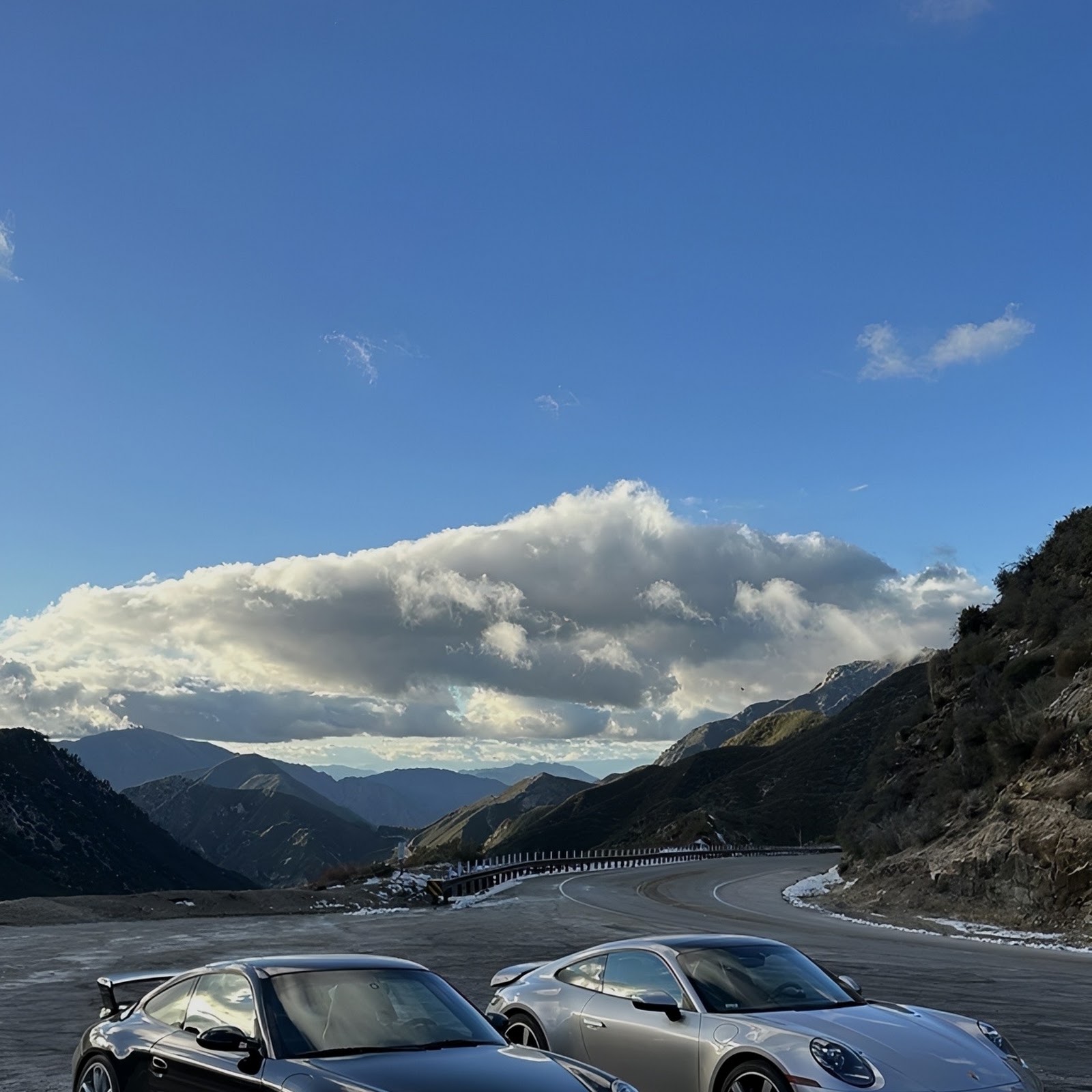 Download Porsche 911 Cars On Mountain Road Full HD iPhone