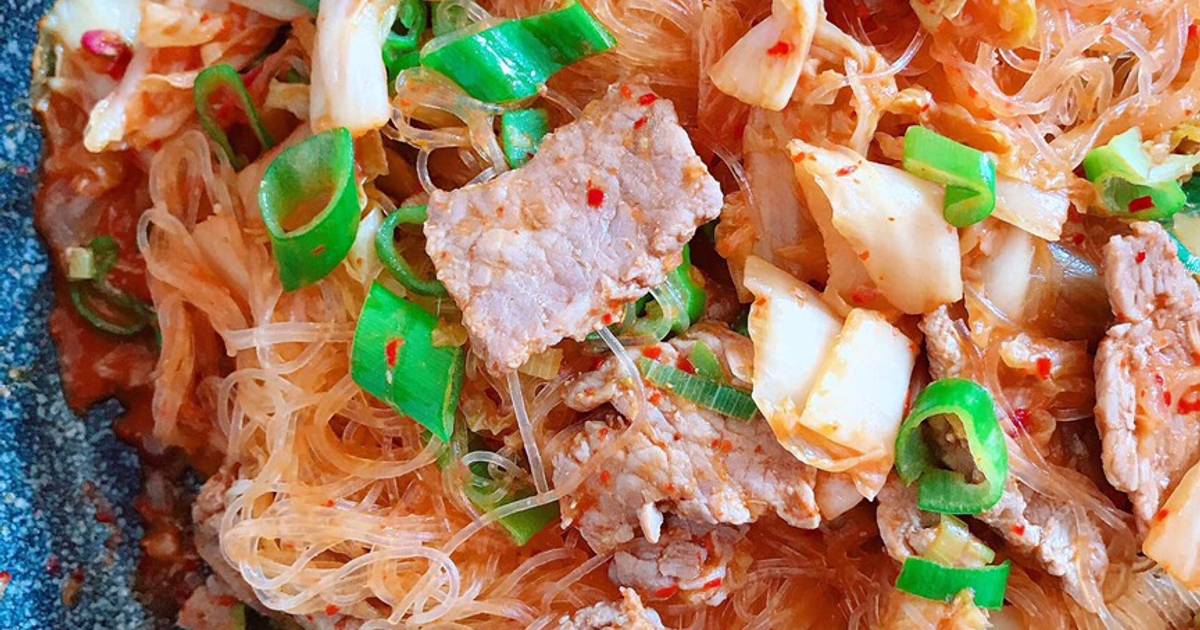 #eatclean
Miến trộn bò kim chi Hàn Quốc