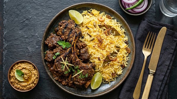 Goat/Lamb Chaap + Saffron Pulao