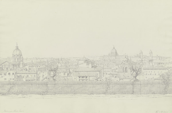 Rom vom Monte Pincio aus gesehen 1851