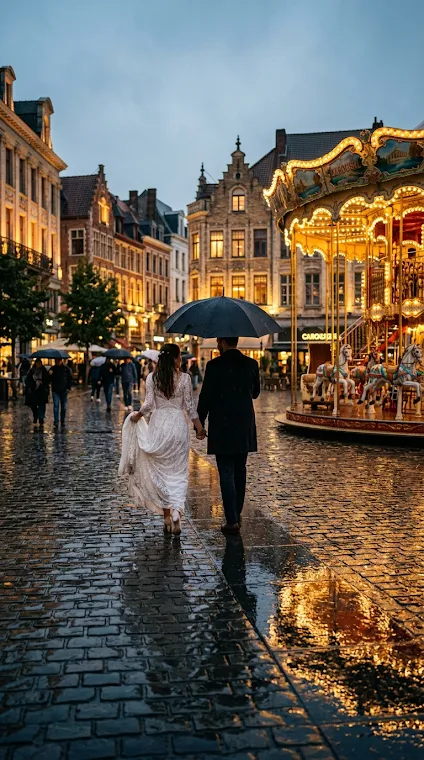 Carousel Rainy Romance