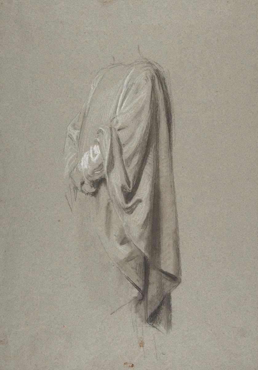 Drapery Study for a Cleric 19th Century