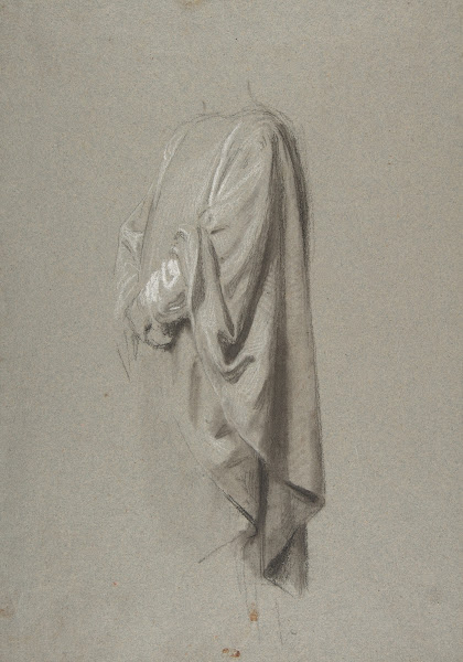 Drapery Study for a Cleric 19th Century