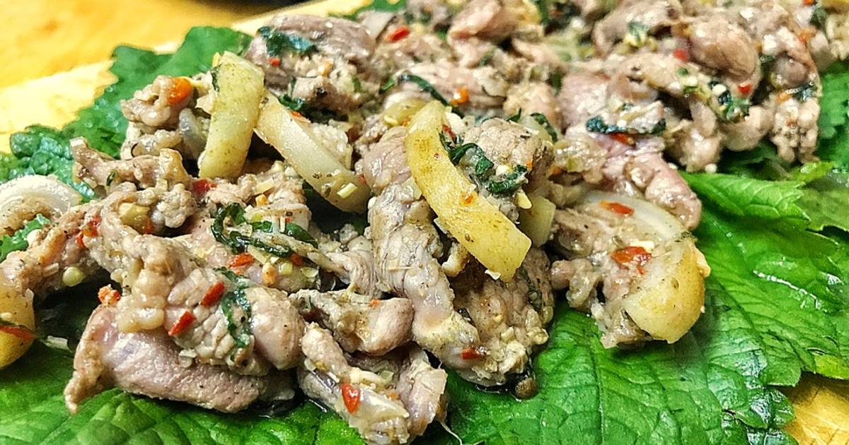 Dê Tía tô áp chảo