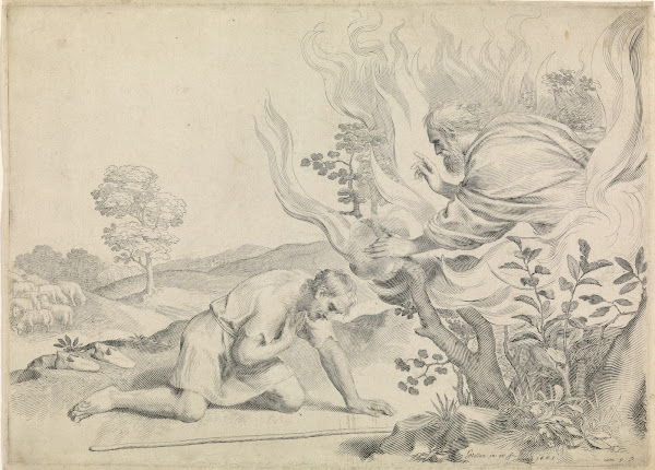 Moses and the burning bush 1663
